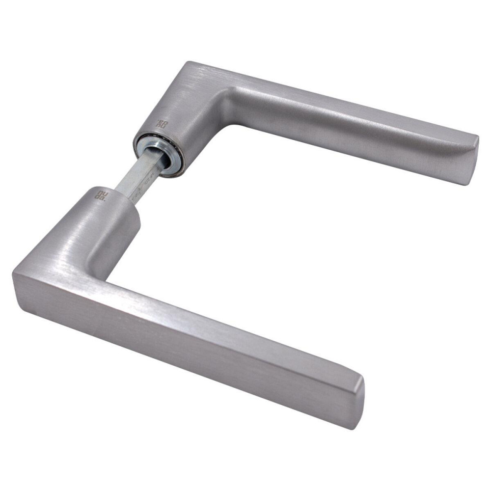 Дверна ручка на розетті Nuda Baar хром матовий R ф/з Київ - фото 3