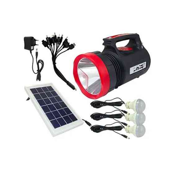 Двусторонний мощный фонарь с солнечной батареей, радио, MP3 плеер, PowerBank, Bluetooth RT-906BT Каменец-Подольский