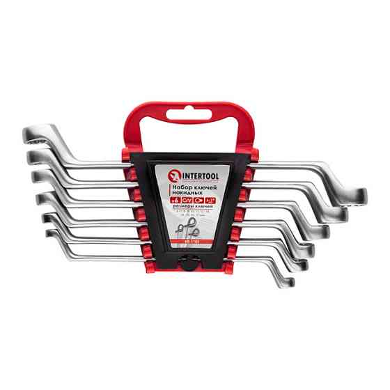 Накидні ключі INTERTOOL 6шт., 6-17мм, Cr-V -  Ідеальний набір для СТО Львів