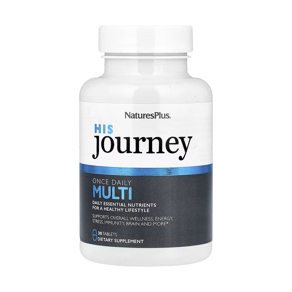 Мультивитамины для мужчин Nature's Plus His Journey Once Daily Multi 30 таблеток Луцк - изображение 3
