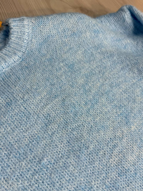 Свитер женский Fancy Matinee 6119 оверсайз меланж, голубой, one size Киев - изображение 12