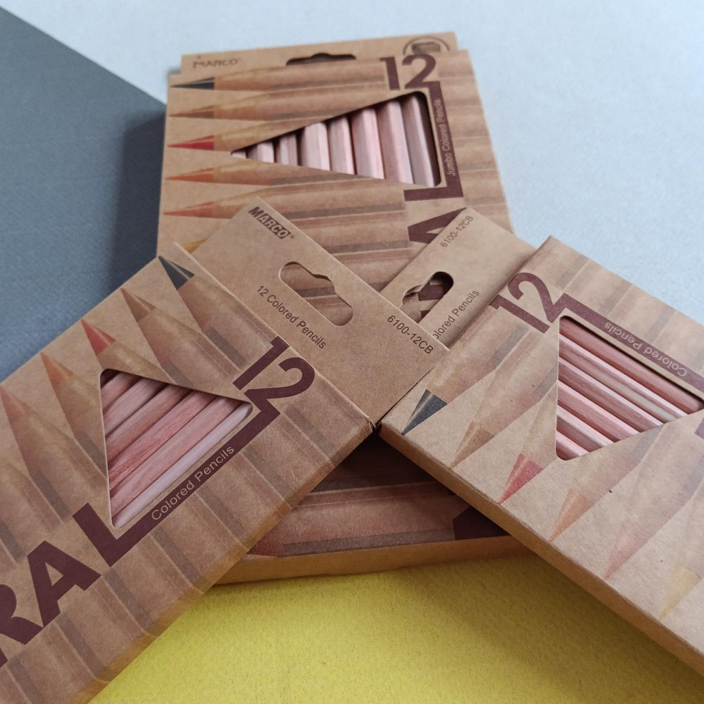 Олівці кольорові Marco 12 кольорів Natural Київ - фото 3