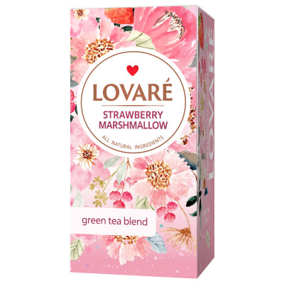 Чай Lovare Strawberry marshmallow 24х1.5 г (lv.79853) Винница - изображение 1