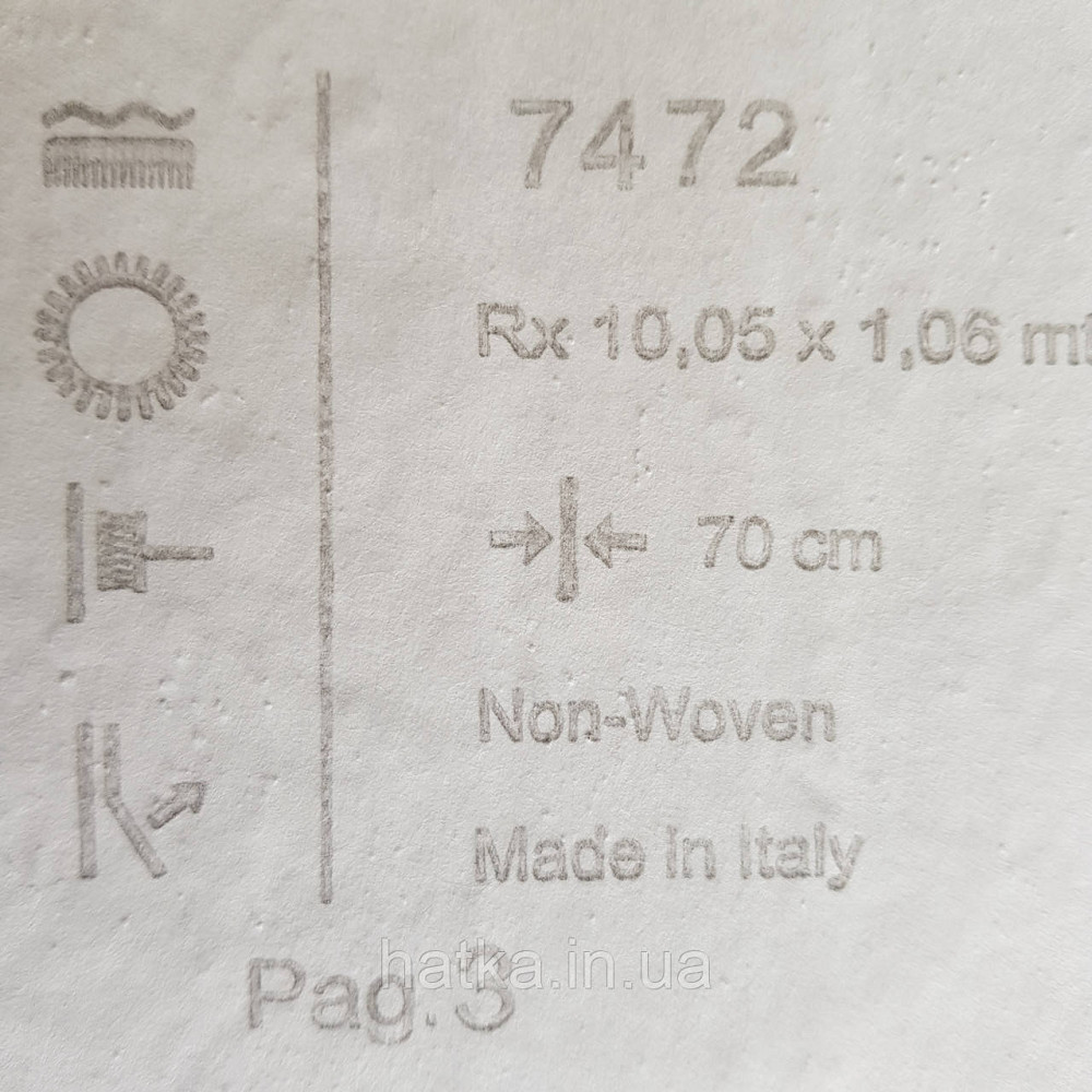 Шпалери метрові вінілові на флізелін 24 Carati Cristiana Masi під штукатурку структурні молочні з золотистим Київ - фото 3