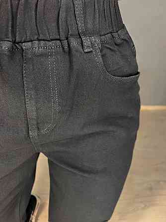 Джинси жіночі Vanver 81888 mom jeans relax comfort талія на резинці великі розміри чорні, чорний, З6 Одеса