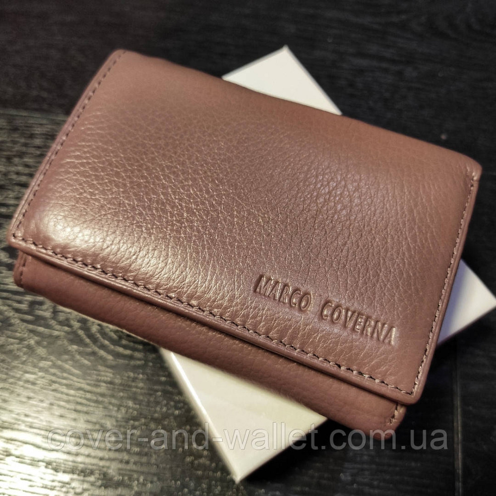 Маленький женский кошелек на магнитах цвет пудровый Marco Coverna MC-1419 Киев - изображение 7