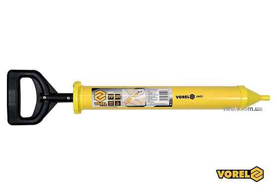 Шприц для нанесення будівельних сумішей VOREL: корпус Ø=60 мм, сопло Ø=10мм. l=660мм, пластиков [24] Одеса