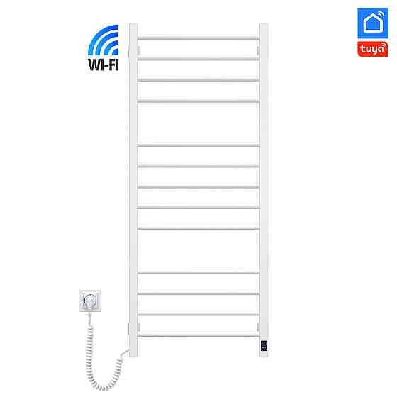 Полотенцесушитель Navin Классик Квадро 500х1200 Sensor с Wi-Fi, левый, белый Киев