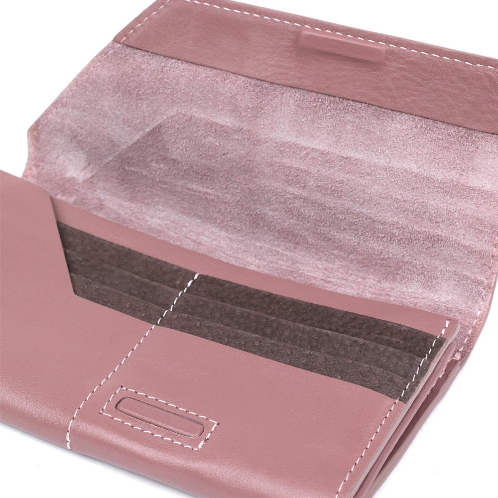 Чудовий шкіряний жіночий гаманець Рожевий (GRANDE PELLE) Київ - фото 9