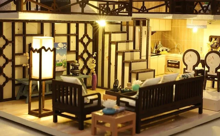 3D Румбокс DIY House Вілла Ясинджу в стилі лофт + Пилозахисний купол (M033-B) Київ - фото 9