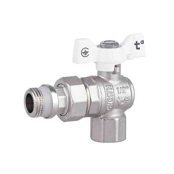 Кран кульовий "Американка" Thermo Alliance Forte 1/2" з антипротіканням кутовий SF223W15 Київ