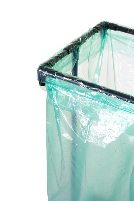 Портативний тримач сміттєвих пакетів Treho 120 - стійка для сміттєвих мішків, відкритий контейнер Бориспіль - фото 2