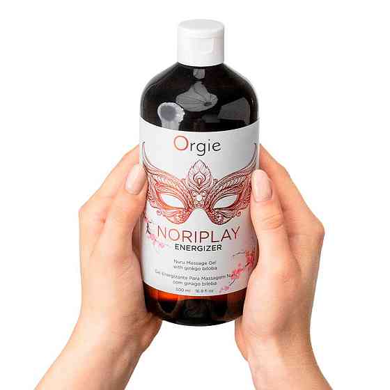 Гель для NURU-массажа Orgie – Noriplay Energizer (500 мл), экстракт гинкго билоба, защитная простыня Sex Aura Киев