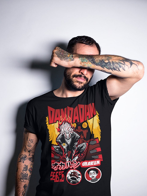 Футболка аниме Дандадан Аниме Хеавй Окарун оверсайз (S/M/L) Черний AnimeJ0365 Днепр - изображение 2