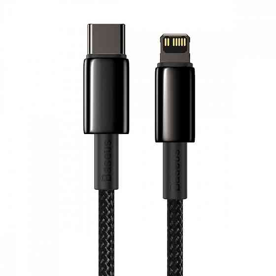 Кабель Baseus Tungsten Gold Type-C to Lightning PD 20W 2м чорний Львів