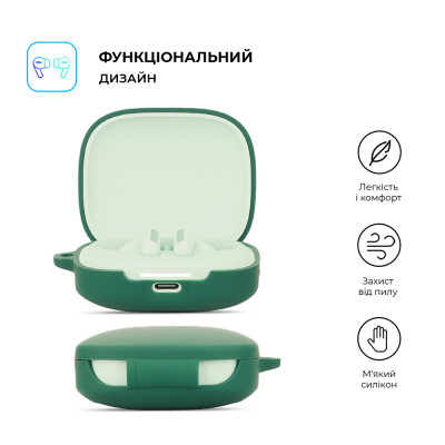 Чехол для наушников Armorstandart Hang Case для Xiaomi Redmi Buds 6 Green (ARM83392) Винница - изображение 2