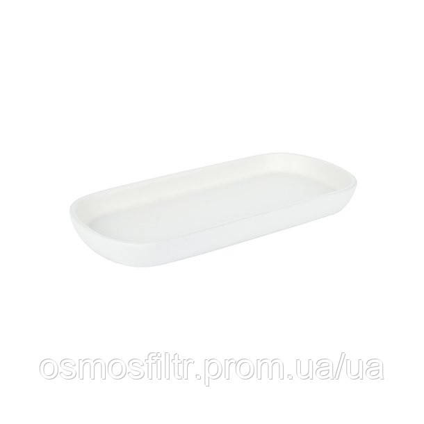 Мыльница Axentia Mondra белая soft touch доломит 26x3x11.5 см (136027) Киев - изображение 1