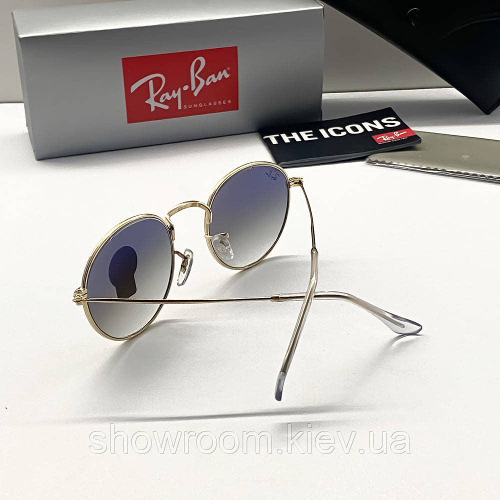 Жіночі сонцезахисні окуляри Ray ban round 3447-1 Київ - фото 4