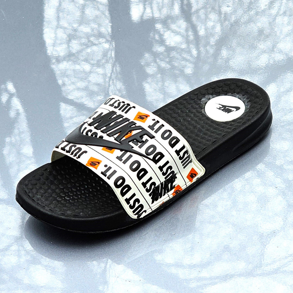 Чорні чоловічі Шльопанці Nike Сланці Білі капці Найк (розміри: 40,41,42,43,44) Дніпро - фото 6