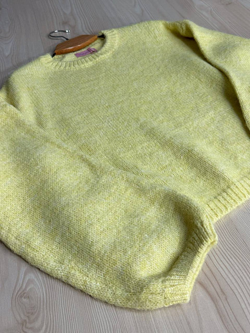 Свитер женский Fancy Matinee 6119 оверсайз меланж, желтый, one size Киев - изображение 2