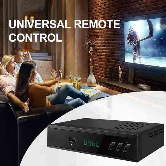 2024 Іспанський декодер tdt HD DTT декодер ТБ DVB-T T2 H265 HEVC FTA Full HD PVR, USB, HDMI, SCART, цифровий ефірний ТВ-тюнер, ци Київ