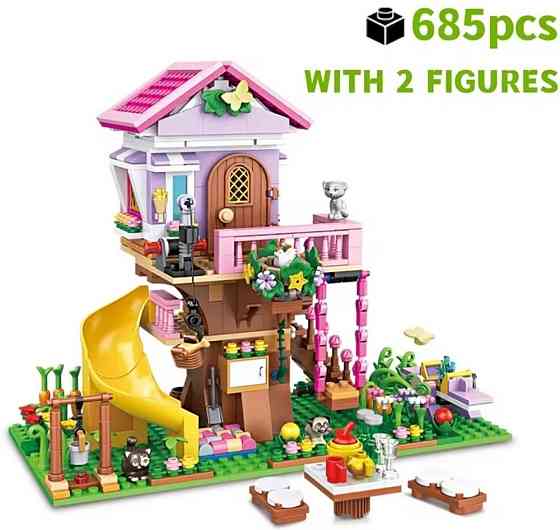 Конструктор для дівчаток Рожевий Дім 685 деталей Lego + 2 Мініфігурки. Харків