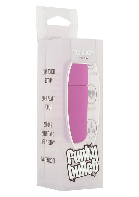 Вібропуля Funky Bullet фуксія, 5.5 х 1.5 см Sex Aura Київ - фото 2