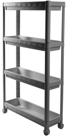 Етажерка 4-х ярусна Violet House 6014 Long Shelf GREY 54х18х91 см (7040714) Київ