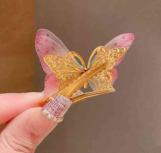 Комплект шпильок "Метелики" 6 шт. Різнокольоровий 7 Сміла