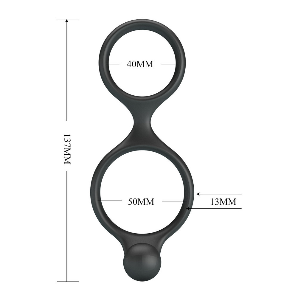 Эрекционное кольцо Crazy Bull - Florian Silicone Cock Ring, BI-210232 Sex Aura Киев - изображение 6