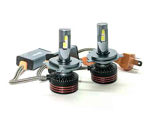 Комплект світлодіодних ламп M8 PRO H4 (P43t) 55W Canbus 6000K 12000Lm 12/24V Харків