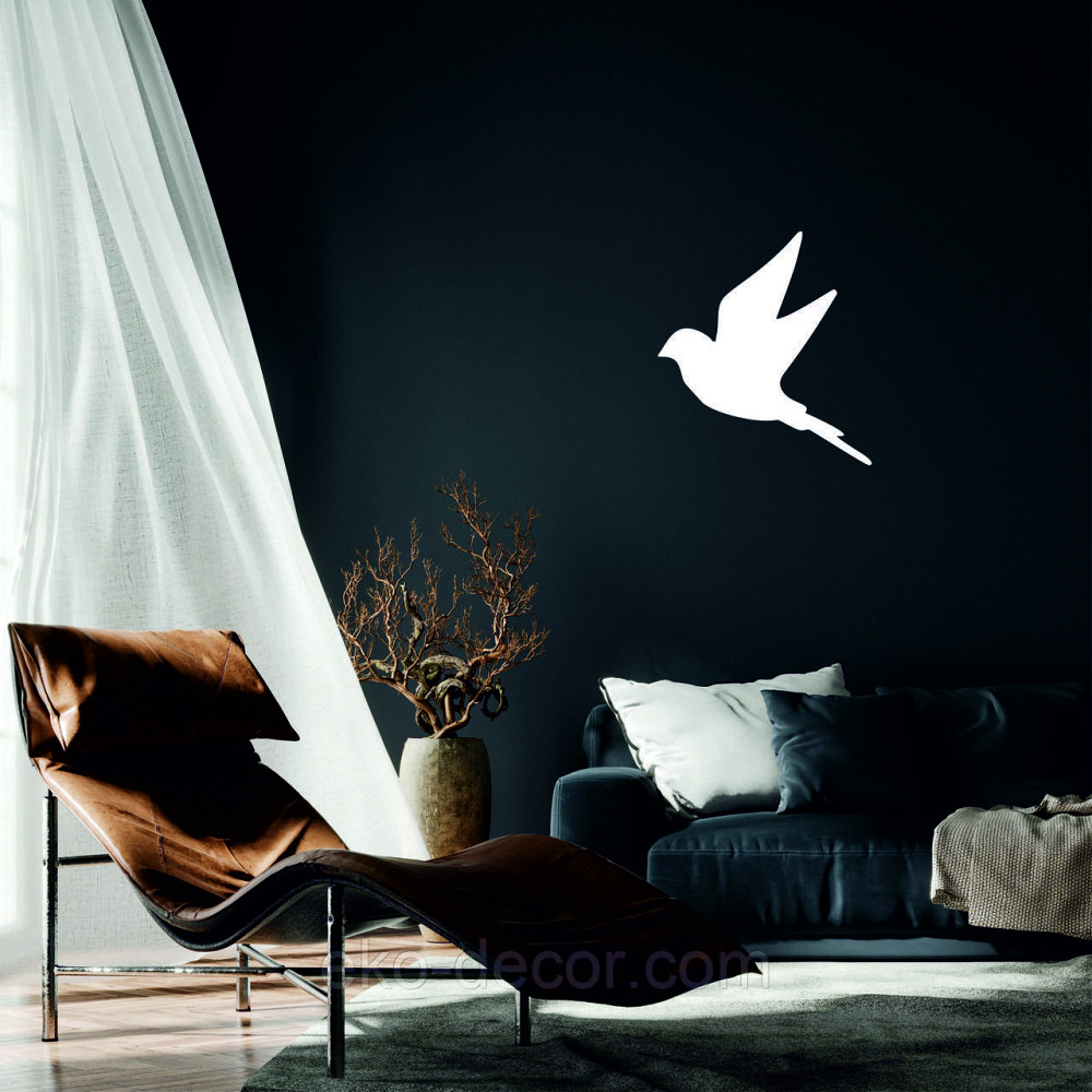 Декоративне настінне Панно «Пташка» Декор на стіну(ціна за 1шт) 30*27 см, Білий Київ - фото 9