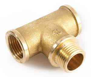 Трійник 3/4'' внутр/зовн/внутр Україна, латунь Харків