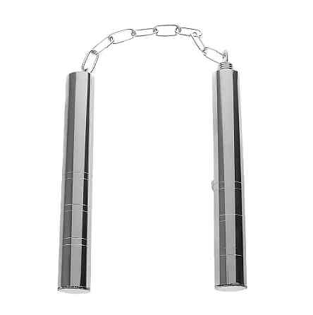 Складные стальные нунчаки RESTEQ 36,5 см — металлические тренировочные палки для единоборств, боевых искусств, трюков и коллекции Киев