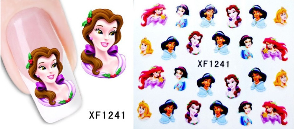 Наклейки для нігтів водні - розмір стікера 6*5см, інструкція по застосуванню є в описі товару Київ - фото 1