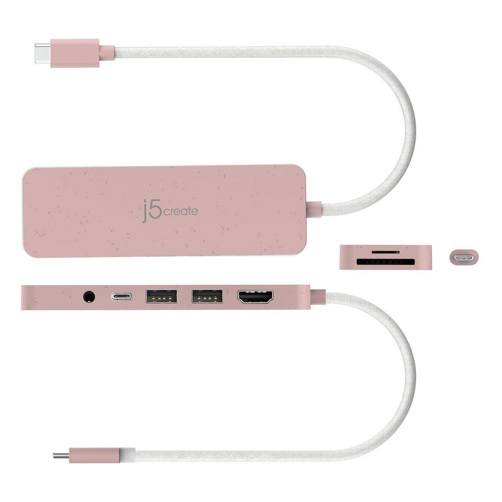 USB-хаб J5create USB-C 6-в-1 Rose (JCD373ER-N) ( 19915 ) Харків - фото 4