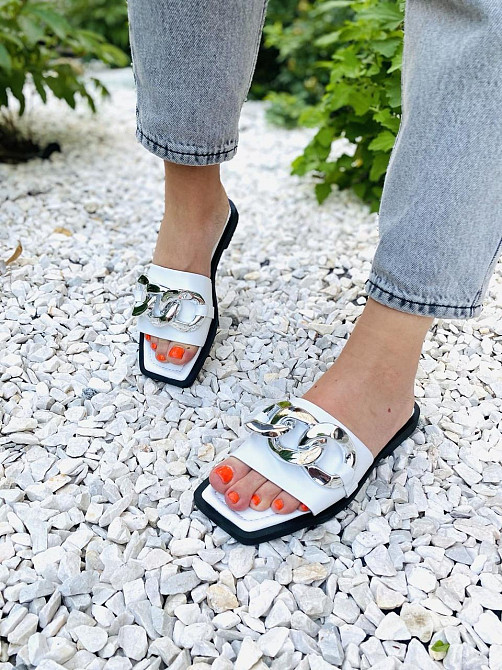 Sothby 's Шльопанці жіночі Sothby 's M-501 білі (літо, шкіра натуральна) (4612) Коломыя - изображение 7