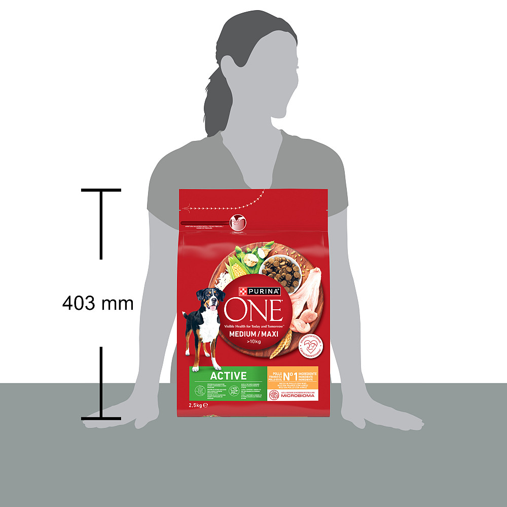 Сухой корм PURINA ONE MedMax Active для взрослых собак средних и крупных пород >10 кг с высокой активностью, курицей и рисом, 2.5 кг Киев - изображение 5