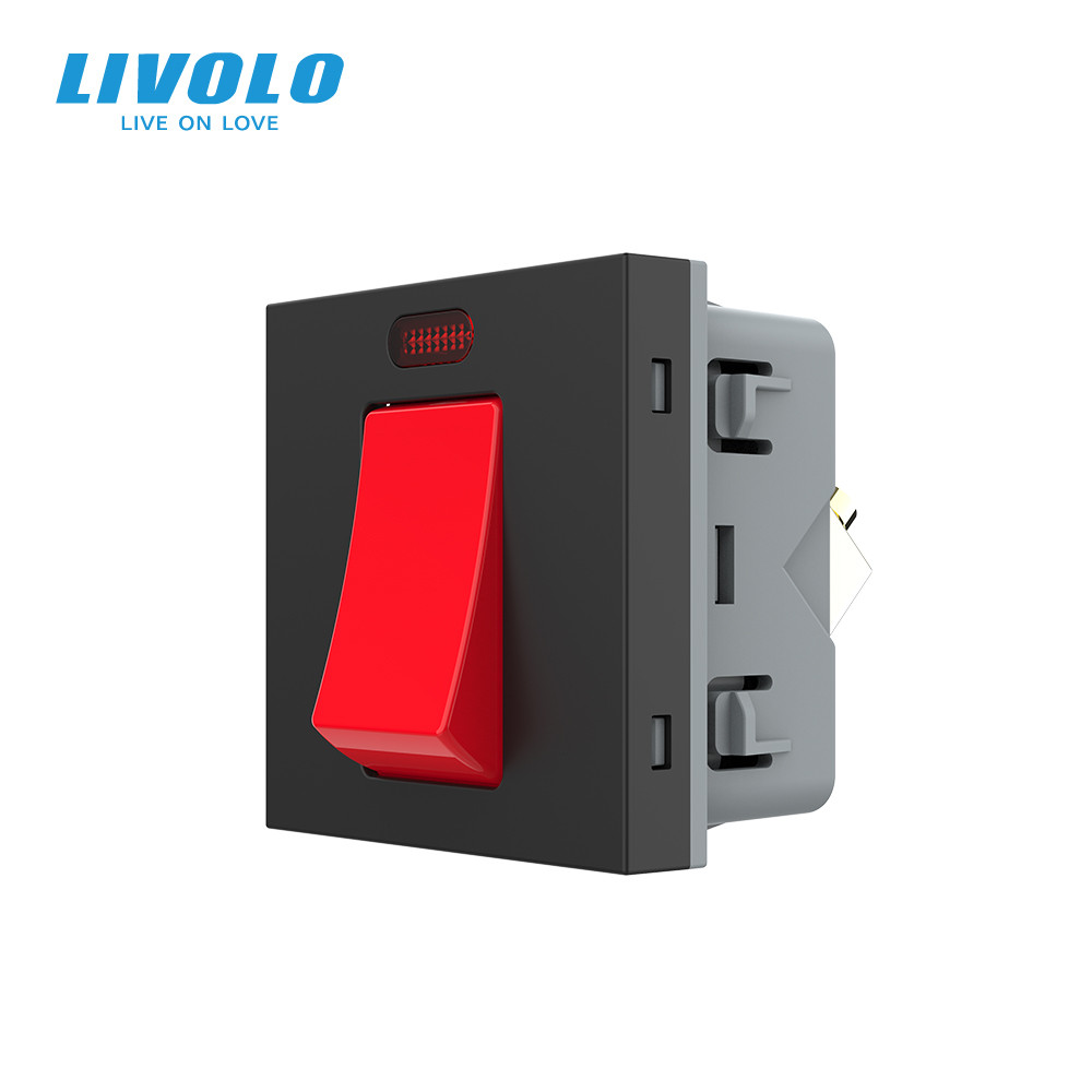 LIVOLO Майстер-вимикач LIVOLO, чорний, 20А 230В, модуль без рамки (VL-FCMKV20A-2BP) Коломия - фото 1