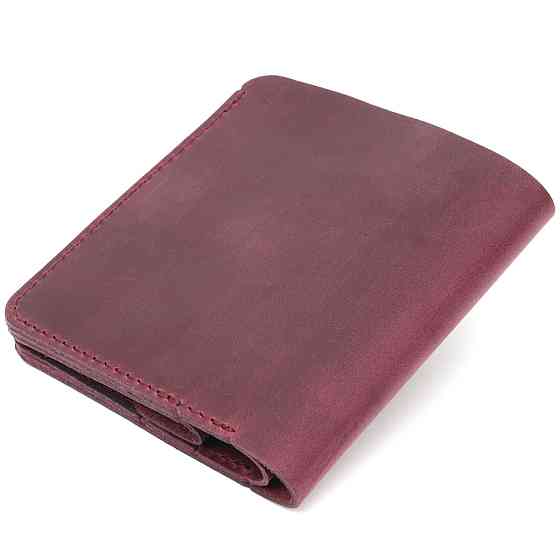 Кожаное матовое портмоне Shvigel 16604 Бордовый Киев