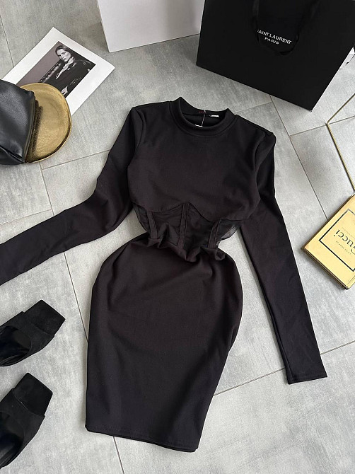 Жіноча чарівна мінісукня з імітацією корсета турецька ангора puma 46/48 Одеса - фото 8