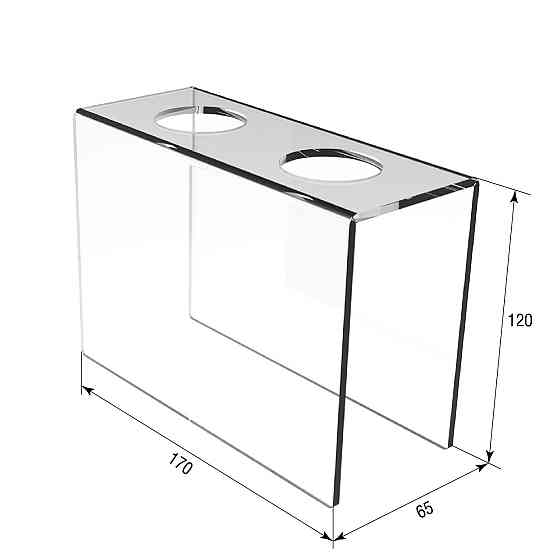 Підставка EKOSTAR для вафельного ріжка на 2 шт. Акрил 3 мм Київ