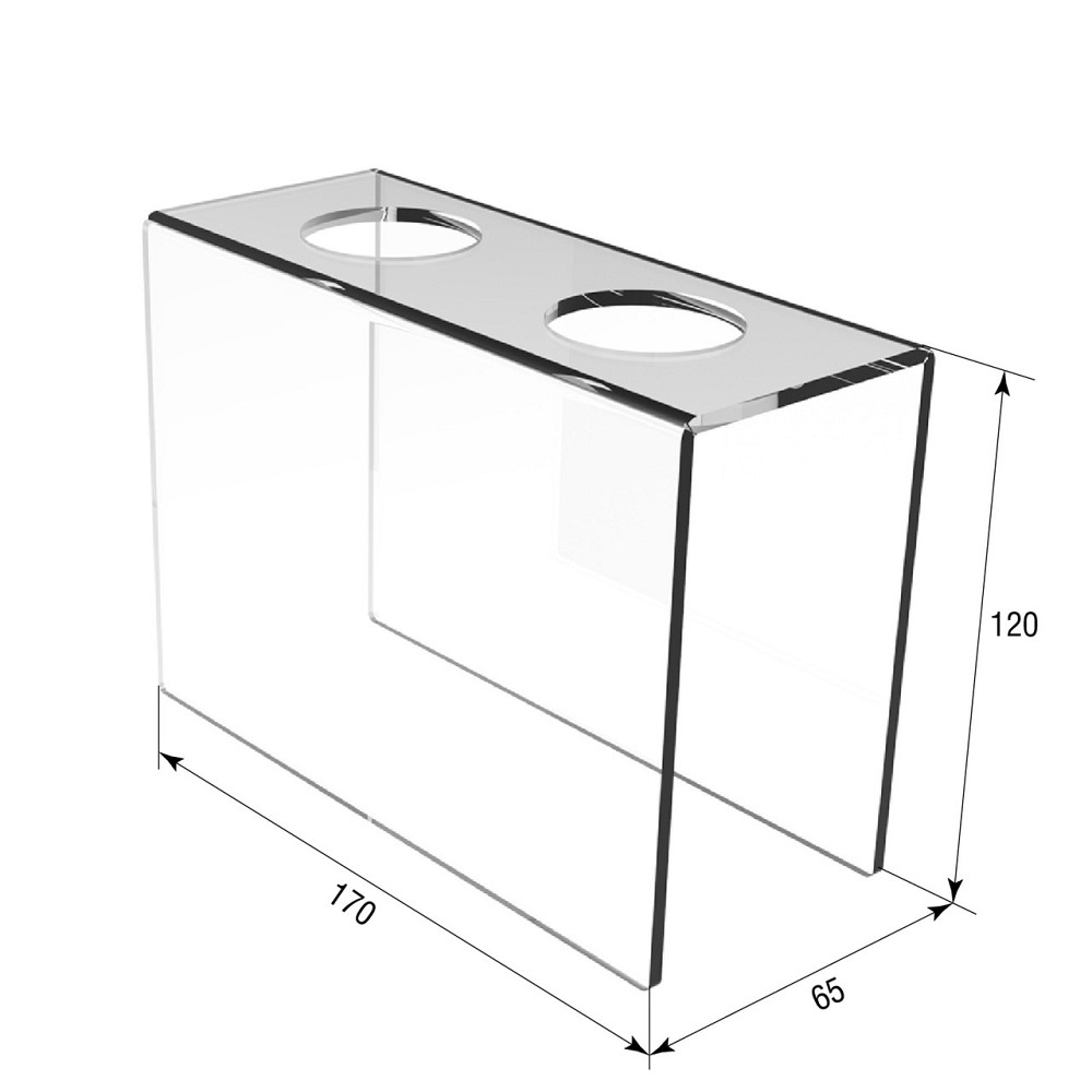Подставка EKOSTAR для вафельного рожка на 2шт. Акрил 3 мм Киев - изображение 3