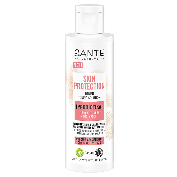БИО-Тоник SKIN PROTECT мицеллярный для сухой и чувствительной кожи лица с пробиотиками SANTE 125 мл Винница - изображение 1