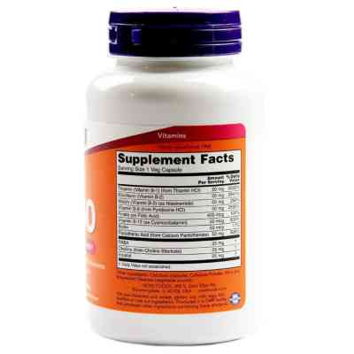 Вітамін Now Foods B-Комплекс 50, 100 гелевих капсул (NOW-00420) Вінниця