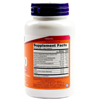 Вітамін Now Foods B-Комплекс 50, 100 гелевих капсул (NOW-00420) Вінниця - фото 2