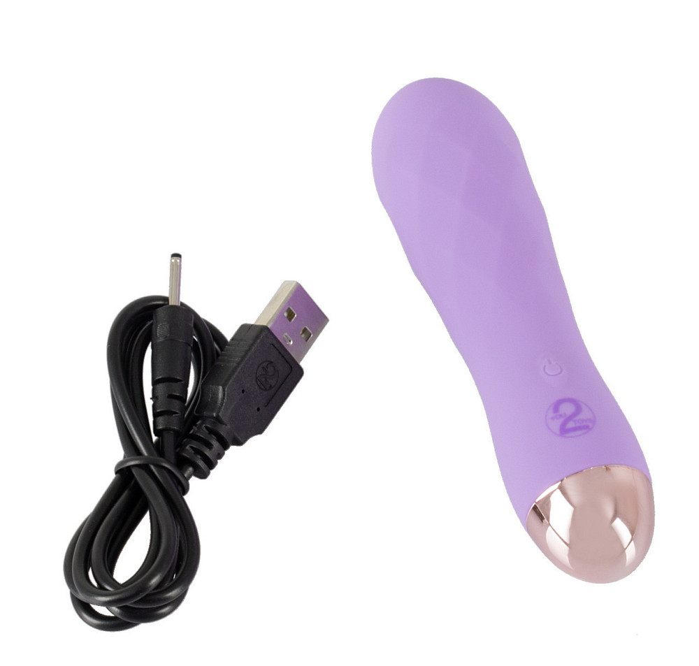 Фіолетовий мінівібратор із незвичайною текстурою Cuties Mini Vibrator Sex Aura Київ - фото 4