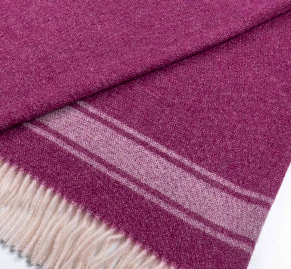 Кашеміровий плед-покривало 140х200см 250г/м2 (Фуксія) Суми - фото 5