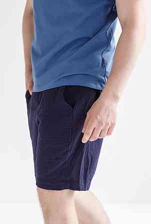 Мужские шорты муслиновые Темно-cиний S Харьков