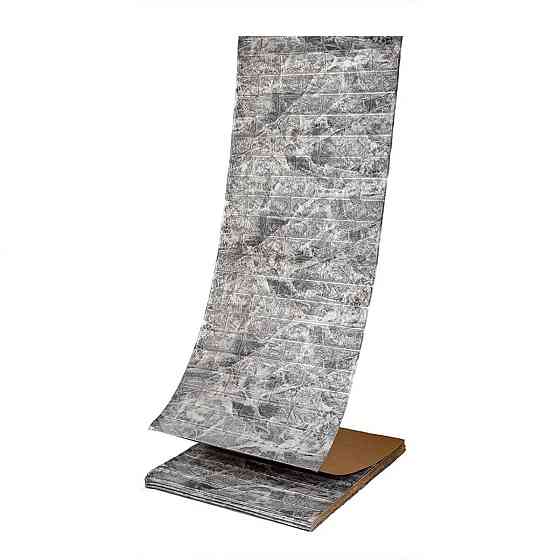 R061-2-20 Панель стінова у рулоні 3D 700х19600х2мм Мармур Чорний (D) SW-00002279 Київ